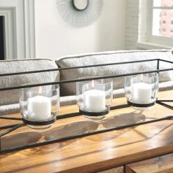 Ashley Furniture Jadyn - Black - Candle Holder Table Decor