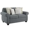 Emerald Home Loveseats Royce Complete Loveseat, Slate Blue