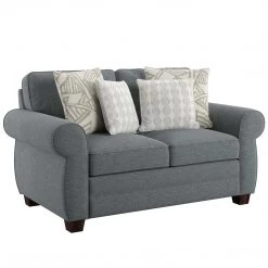 Emerald Home Loveseats Royce Complete Loveseat, Slate Blue