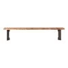 Moe's Home Collection Bent Bench Extra Small Smoked Benches