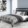 Signature Design By Ashley® Finch - Black/brown - Queen Panel Platform Bed