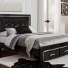 Signature Design By Ashley® Kaydell - Patterned - Upholstered Panel Bed With 2 Storage Drawers Beds