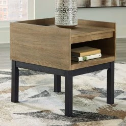 Ashley Furniture Fridley - Black / Gray - Rectangular End Table Tables