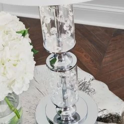 Ashley Furniture Laramae - Chrome Finish - Metal Table Lamp (1/cn)