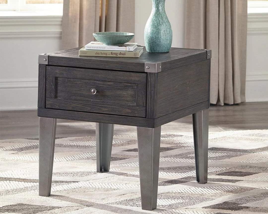 Ashley Furniture Tables Todoe - Gray Dark - Rectangular End Table 11 Ashley Furniture Tables Todoe - Gray Dark - Rectangular End Table