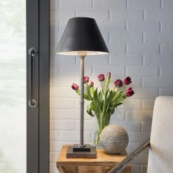 Ashley Furniture Belldunn - Antique Pewter Finish - Metal Table Lamp (1/cn)