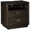Ashley Furniture Hyndell - Brown Dark - Two Drawer Night Stand