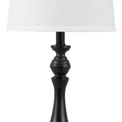 Ashley Furniture Kian - Black/white - Poly Table Lamp (1/cn)