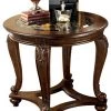 Ashley Furniture Norcastle - Dark Brown - Round End Table
