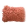 Moe's Home Collection Lamb Fur Pillow Rect. Orange Accessories