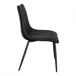 Moe's Home Collection Alibi Dining Chair Matte Black-m2 Chairs