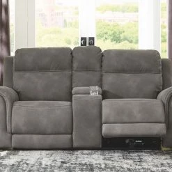 Ashley Furniture Next-gen Durapella - Slate - Pwr Rec Loveseat/con/adj Hdrst Loveseats 12 Ashley Furniture Next-gen Durapella - Slate - Pwr Rec Loveseat/con/adj Hdrst Loveseats