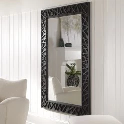 Accessories Uttermost Everest Satin Black Mirror