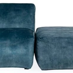 Moe's Home Collection Fireside Chair Azure