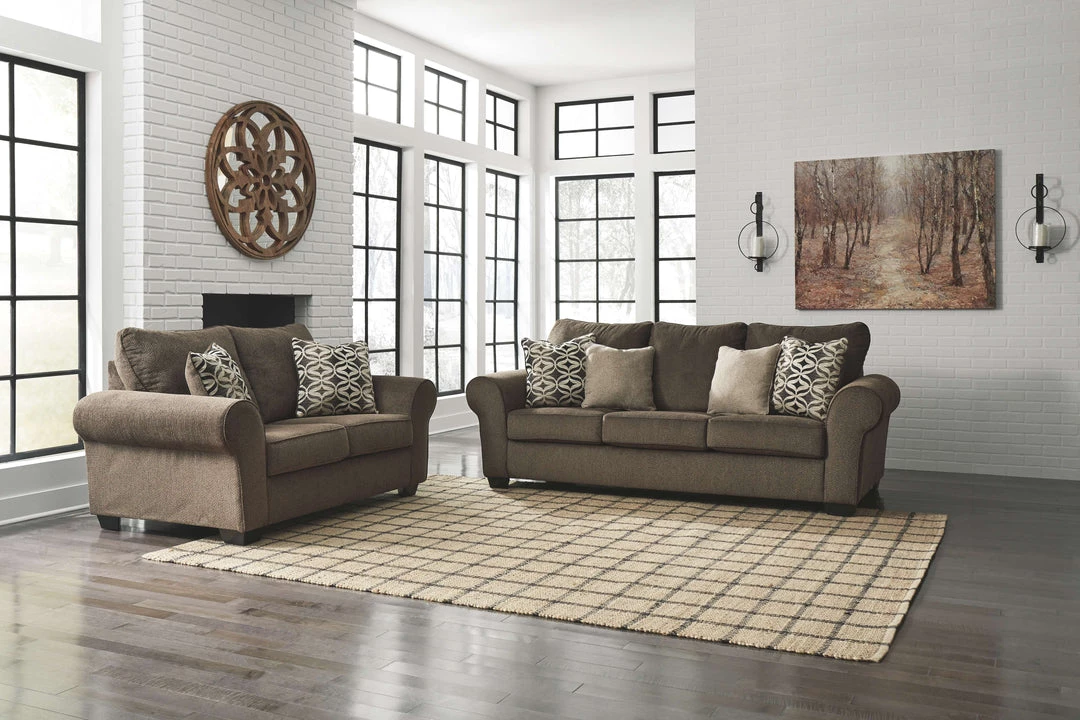 Ashley Furniture Loveseats Nesso - Walnut - Loveseat 7 Ashley Furniture Loveseats Nesso - Walnut - Loveseat