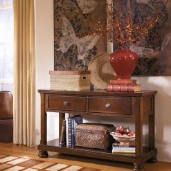 Ashley Furniture Tables Porter - Rustic Brown - Console Sofa Table 16 Ashley Furniture Tables Porter - Rustic Brown - Console Sofa Table
