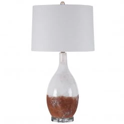 Uttermost Durango Rust White Table Lamp