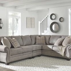 Signature Design By Ashley® Sectionals Olsberg - Left Arm Facing Sofa With Corner Wedge, Armless Chair, Right Arm Facing Loveseat Sectional