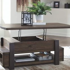 Ashley Furniture Tables Vailbry - Brown - Lift Top Cocktail Table