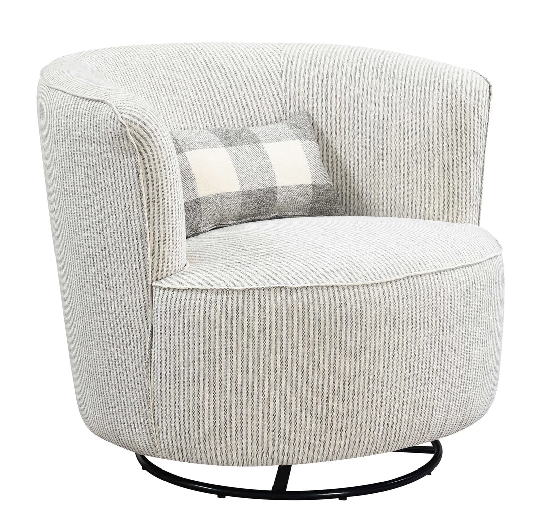 Emerald Home Chairs Benzley Swivel Rocker 3 Emerald Home Chairs Benzley Swivel Rocker