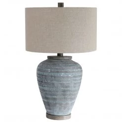 Accessories Uttermost Pelia Light Aqua Table Lamp
