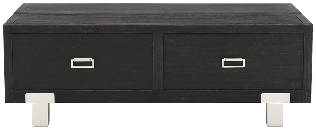 Ashley Furniture Tables Chisago - Black/silver - Lift Top Cocktail Table 6 Ashley Furniture Tables Chisago - Black/silver - Lift Top Cocktail Table