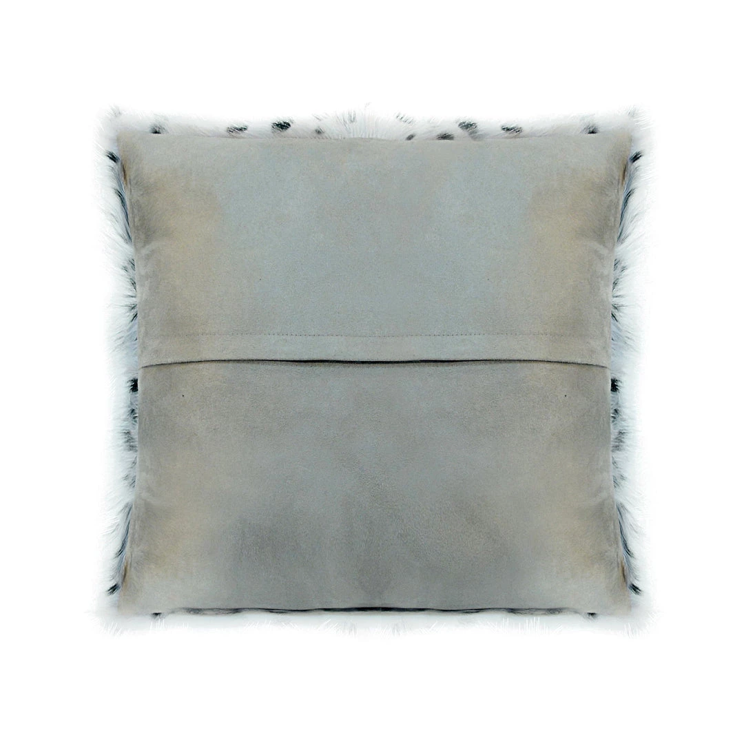 Moe's Home Collection Spotted Goat Fur Pillow Light Grey 4 Moe's Home Collection Spotted Goat Fur Pillow Light Grey