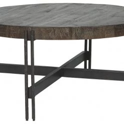 Ashley Furniture Jillenhurst - Dark Brown - Round Cocktail Table Tables