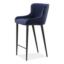 Moe's Home Collection Stools Etta Barstool Dark Blue