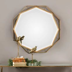Uttermost Mekhi Antiqued Gold Mirror
