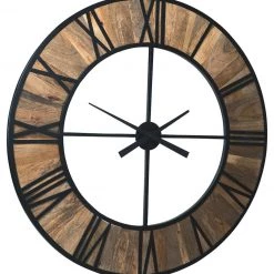 Ashley Furniture Byram - Natural/black - Wall Clock Accessories