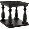 Ashley Furniture Tables Mallacar - Black - Rectangular End Table 2 Ashley Furniture Tables Mallacar - Black - Rectangular End Table