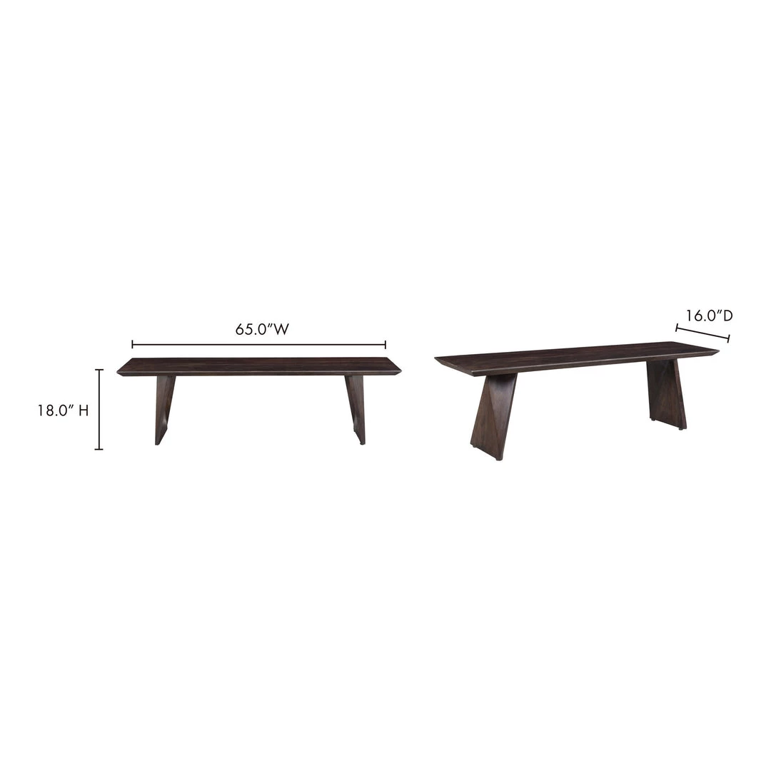 Moe's Home Collection Vidal Bench Benches 11 Moe's Home Collection Vidal Bench Benches