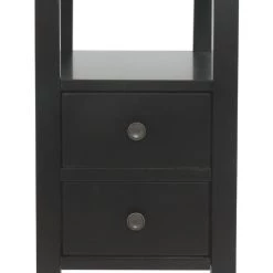 Ashley Furniture Tables Ezmonei - Black/gray - Chair Side End Table