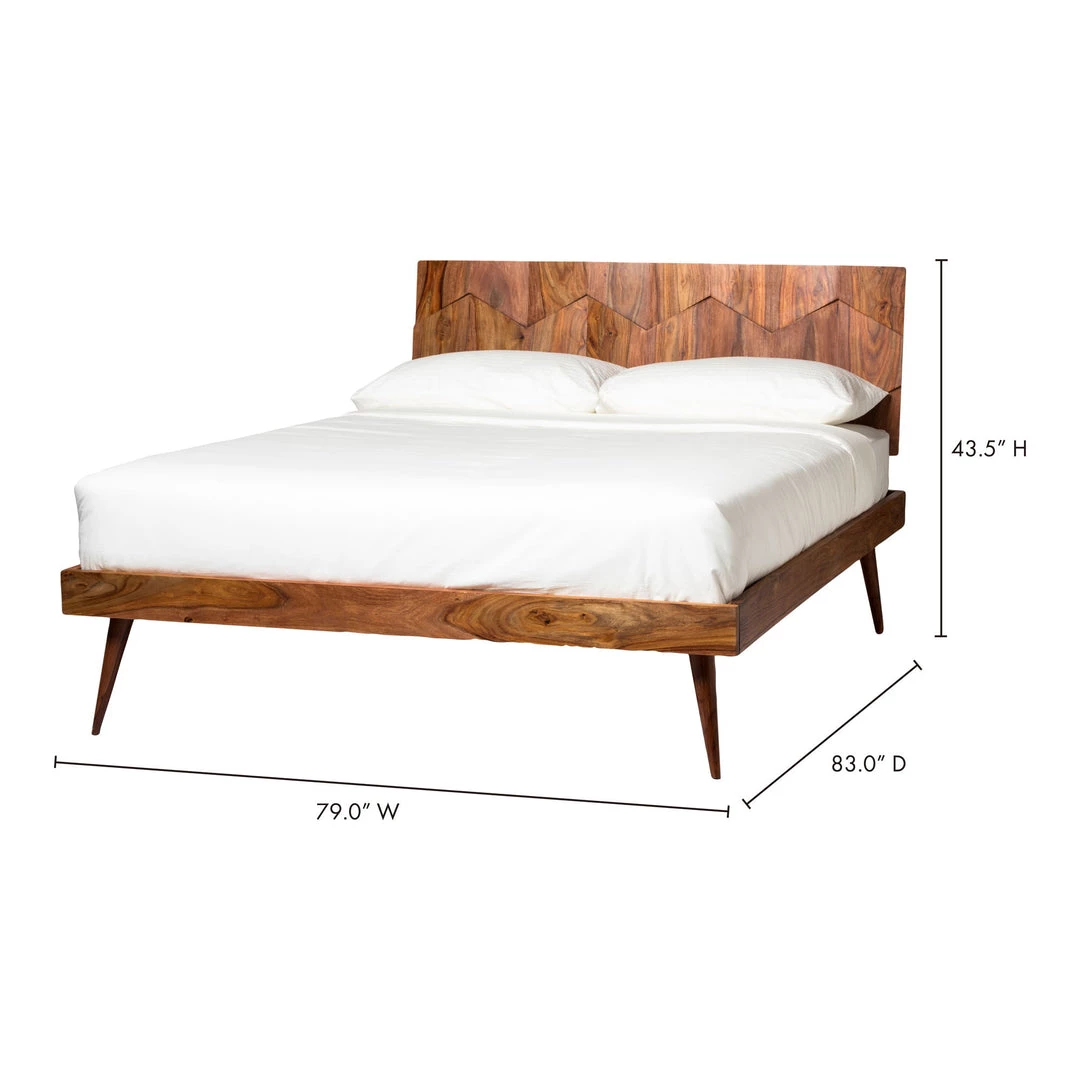 Moe's Home Collection O2 King Bed Brown 7 Moe's Home Collection O2 King Bed Brown