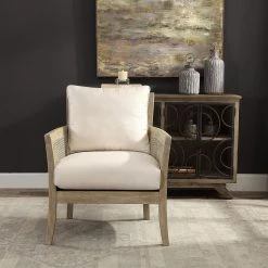 Chairs Uttermost Encore Natural Armchair