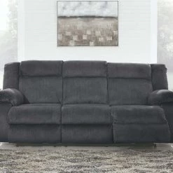 Ashley Furniture Burkner - Marine - Reclining Power Sofa