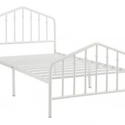 Ashley Furniture Trentlore - White - Twin Metal Hdbd/ftbd/rails Beds