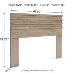 Signature Design By Ashley® Headboards Oliah - Natural - Queen Panel Headboard