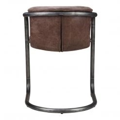 Moe's Home Collection Chairs Freeman Dining Chair Grazed Brown Leather-m2 8 Moe's Home Collection Chairs Freeman Dining Chair Grazed Brown Leather-m2