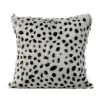 Moe's Home Collection Spotted Goat Fur Pillow Light Grey