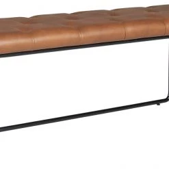 Ashley Furniture Donford - Brown/black - Upholstered Accent Bench
