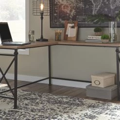 Ashley Furniture Desks Jaeparli - Grayish Brown/black - L-desk 10 Ashley Furniture Desks Jaeparli - Grayish Brown/black - L-desk