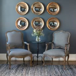 Uttermost Tropea Rounds Wood Mirror S/2