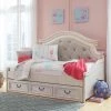 Signature Design By Ashley® Beds Realyn - Chipped White - Twin Day Bed With Storage 1 Signature Design By Ashley® Beds Realyn - Chipped White - Twin Day Bed With Storage