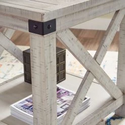 Ashley Furniture Carynhurst - Whitewash - Rectangular End Table