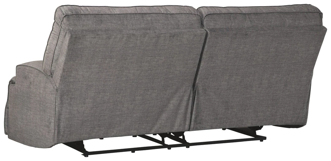 Ashley Furniture Reclining Furniture Coombs - Charcoal - 2 Seat Reclining Power Sofa 4 Ashley Furniture Reclining Furniture Coombs - Charcoal - 2 Seat Reclining Power Sofa