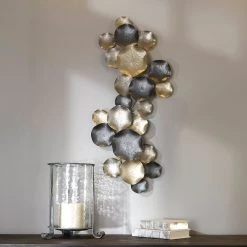 Uttermost Lying Lotus Metal Candleholders Table Decor