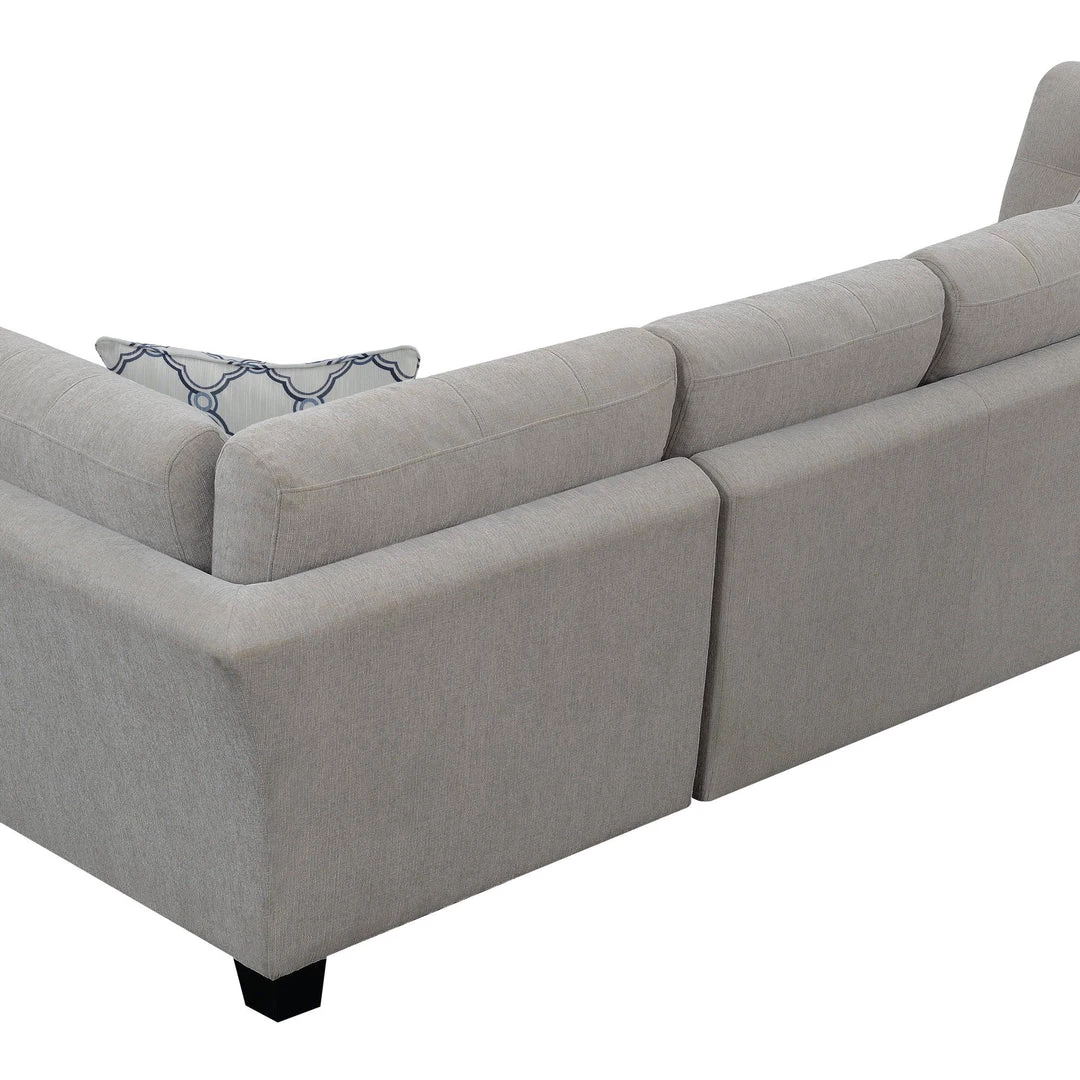 Emerald Home Ryder Sectional Chofa, Dove Gray 4 Emerald Home Ryder Sectional Chofa, Dove Gray