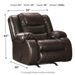 Ashley Furniture Vacherie - Sculpted Padding - Rocker Recliners Reclining Furniture
